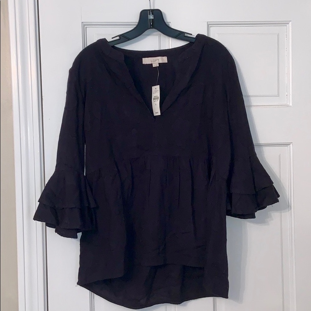 LOFT black blouse New With Tags